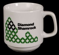 Diamond Shamrock Valero Energy Logo Coffee Mug Vintage